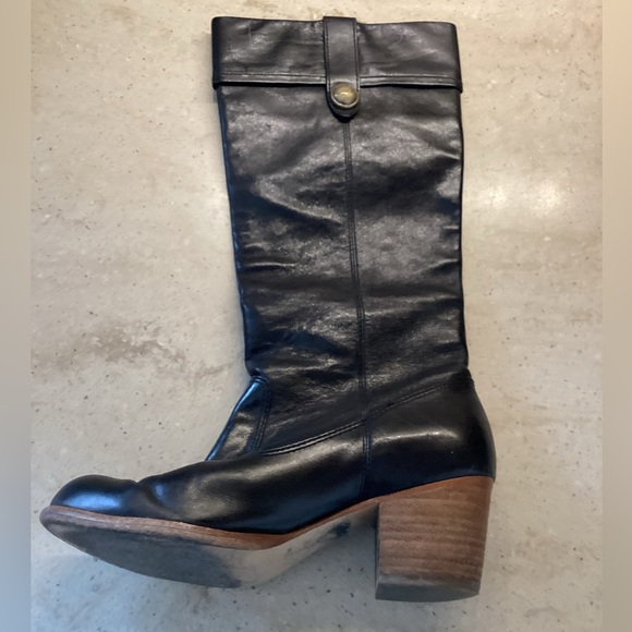 🚨Final Sale🚨!! Coach Black Leather Knee-High Boots Size 7 - Picture 3 of 14